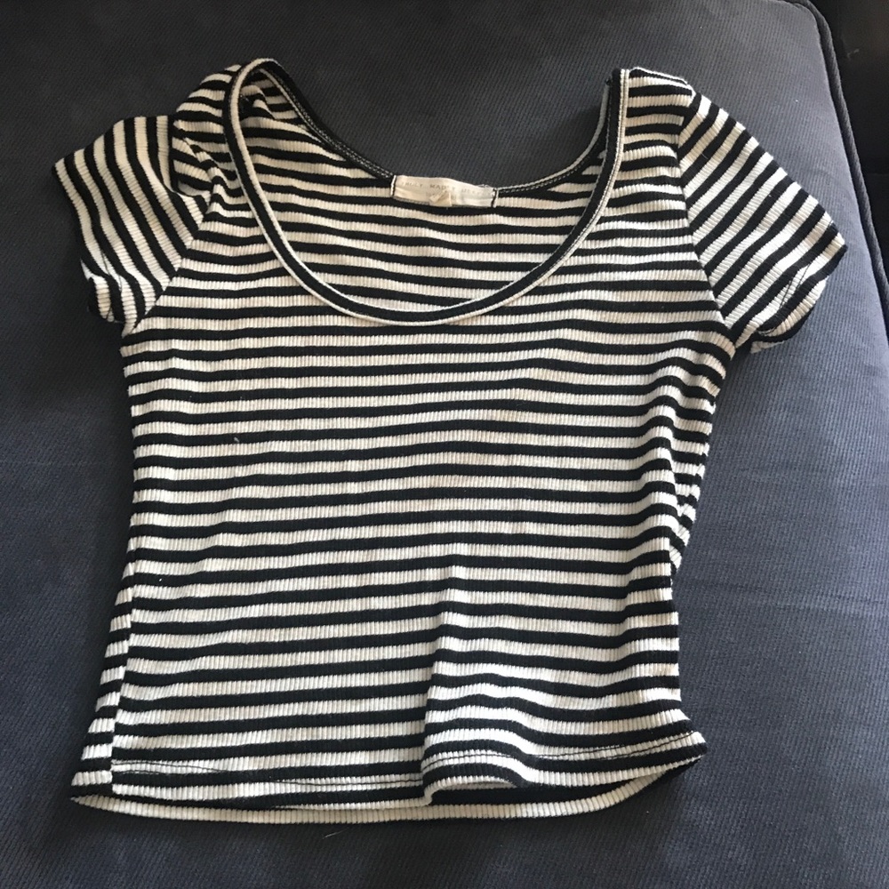 Urban outfitters striped crop top
